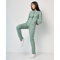 Изображение  Women's medical suit Sakura olive river. 40, "WHITE ROBE" 124-327-678, Size: 40, Color: olive