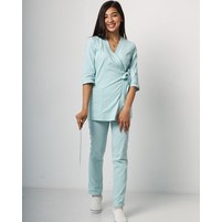 Изображение  Women's medical suit Shanghai mint s. 40, "WHITE ROBE" 139-332-704, Size: 40, Color: mint