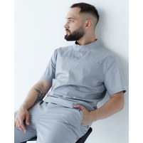 Изображение  Медицинская рубашка мужская Денвер серая р. 50, "БЕЛЫЙ ХАЛАТ" 427-328-679, Размер: 50, Цвет: серый