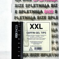 Изображение  Gel tips for extensions Adore Professional SPLETNICA SIZE XXL GEL TIPS, 240 pcs - coffin