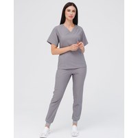 Изображение  Women's medical suit Arizona gray s. 52, "WHITE ROBE" 468-328-924, Size: 52, Color: grey
