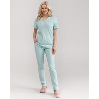 Изображение  Women's medical suit Marseille mint s. 54, "WHITE ROBE" 383-332-708, Size: 54, Color: mint