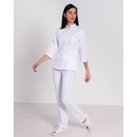 Изображение  Women's medical suit Sakura white s. 40, "WHITE ROBE" 124-324-678, Size: 40, Color: white