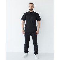 Изображение  Men's medical suit Denver black +SIZE s. 60, "WHITE ROBE" 447-321-679, Size: 60, Color: black