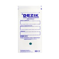Изображение  Пакеты для стерилизации Dezik 100х200 мм с индикатором 4 класса белые, 100 шт