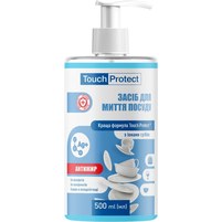 Изображение  Средство для мытья посуды Touch Protect Антижир с ионами серебра, 500 мл