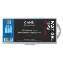 Изображение  Гелевые типсы для быстрого наращивания CANNI Medium Coffin матовые, 240 шт