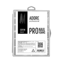Изображение  Верхние формы для наращивания ногтей Adore PRO Nail Forms Coffin балерина, 120 шт