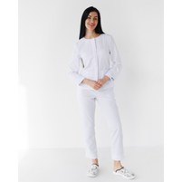 Изображение  Medical suit women's Jacqueline white (Viscose "Elite") p. 54, "WHITE COAT" 440-324-927, Size: 54, Color: white