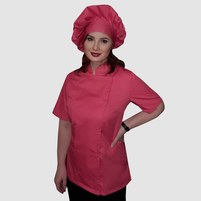 Изображение  Китель женский короткий рукав коралловый р. XL Nibano 4100.CO.XL, Размер: XL, Цвет: коралловый
