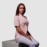 Зображення  Кітель жіночий короткий рукав рожевий р. XL Nibano 4100.PI.XL, Розмір: XL, Колір: рожевий