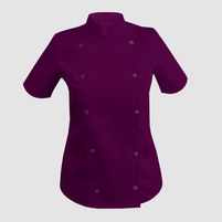 Изображение  Китель женский короткий рукав фиолетовый р. M Nibano 4100.PU.M, Размер: M, Цвет: фиолетовый