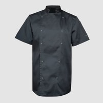 Изображение  Китель унисекс короткий рукав темно-серый р. 2XL Nibano 4102.DG.XXL, Размер: 2XL, Цвет: темно-серый