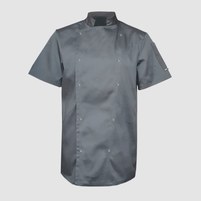 Зображення  Кітель унісекс короткий рукав сірий р. XL Nibano 4102.GR.XL, Розмір: XL, Колір: сірий