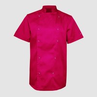 Изображение  Китель унисекс короткий рукав малина р. XL Nibano 4102.HP.XL, Размер: XL, Цвет: малина