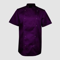 Изображение  Китель унисекс короткий рукав фиолетовый р. 2XL Nibano 4102.PU.XXL, Размер: 2XL, Цвет: фиолетовый
