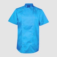 Изображение  Китель унисекс короткий рукав бирюза р. 2XL Nibano 4102.TU.XXL, Размер: 2XL, Цвет: бирюзовый