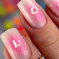 Изображение  Силиконовые буквы для ногтей Nails of the Night