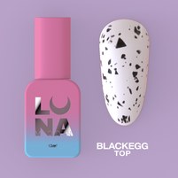 Изображение  Матовый топ для гель-лака без липкого слоя LUNAMoon Top Matt Blackegg, 13 мл