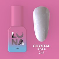 Изображение  Камуфлирующая база для гель-лака LUNAMoon Crystal Base №2, 13 мл, Объем (мл, г): 13, Вариант: 02, Цвет: Молочный