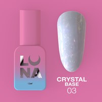 Изображение  Камуфлирующая база для гель-лака LUNAMoon Crystal Base №3, 13 мл, Объем (мл, г): 13, Вариант: 03, Цвет: Голубой