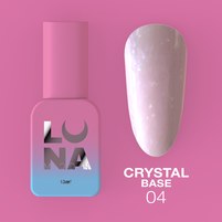 Изображение  Камуфлирующая база для гель-лака LUNAMoon Crystal Base №4, 13 мл, Объем (мл, г): 13, Вариант: 04, Цвет: Розовый