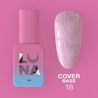 Изображение  Camouflage base for gel polish LUNAMoon Cover Base No. 18, 13 ml, Volume (ml, g): 13, Options: 18, Color: Pink