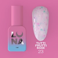 Изображение  Камуфлирующая база для гель-лака LUNAMoon Tutti Frutti Base №23, 13 мл, Объем (мл, г): 13, Вариант: 23, Цвет: Розовый