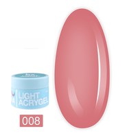 Изображение  Жидкий гель моделирующий для ногтей LUNAMoon Light Acrygel №08, 30 мл, Объем (мл, г): 30, Вариант: 08, Цвет: Персиковый