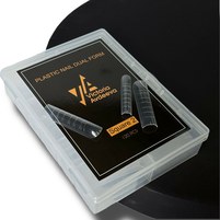 Изображение  Верхние формы для наращивания ногтей Victoria Avdeeva Square 2 Квадрат с низким апексом, 120 шт.