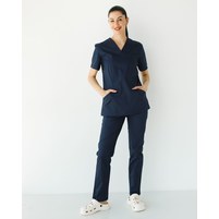 Изображение  Medical women's suit Topaz dark blue s. 42, "WHITE COAT" 488-406-705, Size: 42, Color: navy blue