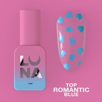Зображення  Топ для гель-лаку LUNAMoon Top Romantic Blue, 13 мл, Об'єм (мл, г): 13, Варіант: Blue