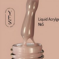 Зображення  Рідкий акрил-гель YES Liquid Acrylgel №05, 15 мл, Об'єм (мл, г): 15, Варіант: 05, Колір: Рожевий