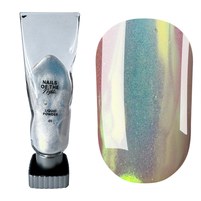 Зображення  Рідка втирка Nails of the Day Liquid powder 01 з переливом від зеленого до фіолетового, 5 г