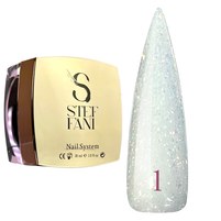 Зображення  Моделюючий гель для нігтів Steffani Builder Gel Starry Sky №1, 30 мл, Об'єм (мл, г): 30, Варіант: 01