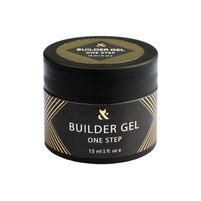 Изображение  Моделирующий гель для ногтей F.O.X Builder Gel One Step Clear, 15 мл, Объем (мл, г): 15