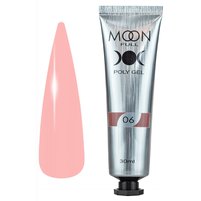 Изображение  Полигель для наращивания ногтей Moon Full Poly Gel №06, 30 мл, Объем (мл, г): 30, Вариант: 06