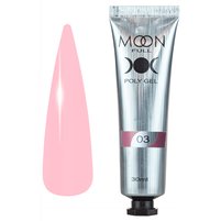 Изображение  Полигель для наращивания ногтей Moon Full Poly Gel №03, 30 мл, Объем (мл, г): 30, Вариант: 03