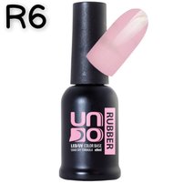 Изображение  Цветная каучуковая база UNO Color Rubber Base для ногтей, 8 мл. R6, Вариант: R6