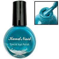 Изображение  Лак-краска для стемпинга Kand Nail для дизайна маникюра, 10 мл. Изумрудный, Объем (мл, г): 10, Вариант: Emerald
