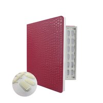 Изображение  Книга палитра  на 120 образцов для демонстрации гель-лаков (без типс) Красный