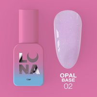 Изображение  Камуфлирующая база для ногтей LUNAMoon Opal Base №02, 13 мл, Вариант: 02