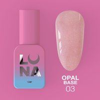 Изображение  Камуфлирующая база для ногтей LUNAMoon Opal Base №03, 13 мл, Вариант: 03