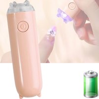 Изображение  Лампа-фонарик Led 10 для сушки ногтей (гелевых типс, верхних форм, декора) на аккумуляторе 180mAh, 3 Вт. Розовый