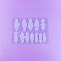 Зображення  Силіконові молди для манікюру DNKa Professional nail molds №0002, 36 шт