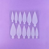 Зображення  Силіконові молди для манікюру DNKa Professional nail molds №0001, 36 шт