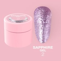 Изображение  Гель-паста с блестками для ногтей LUNAMoon Sapphire Gel №2, 5 мл, Объем (мл, г): 5, Вариант: 02