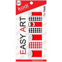 Изображение  Наклейки для дизайна ногтей Kodi Easy Art E01
