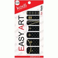 Изображение  Наклейки для дизайна ногтей Kodi Easy Art E20