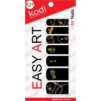 Изображение  Наклейки для дизайна ногтей Kodi Easy Art E27